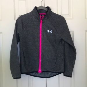 Under Armour girls cold gear full zip.
